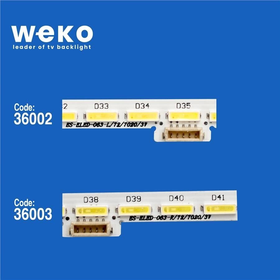 Wkset-5361 36002X1 36003X1 Cl-490-066-V1 2 Adet Led Bar (66Led)