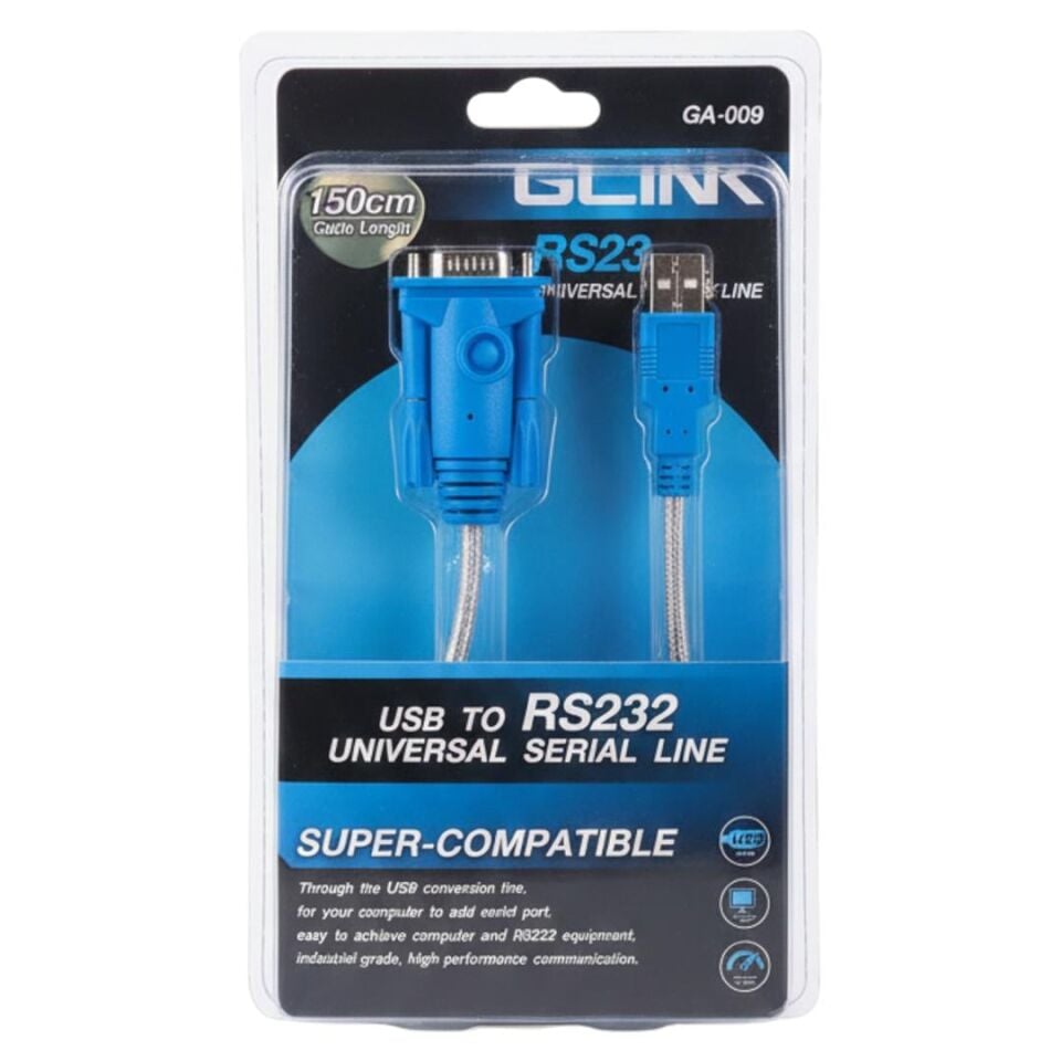 Powermaster PM-21764 USB To RS232 1.5 Metre Üniversal Serial Line