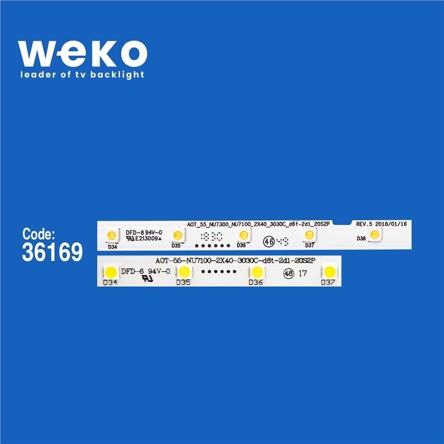 Wkset-5575 36169X2 Aot_55_Nu7300 2 Adet Led Bar (40Led)