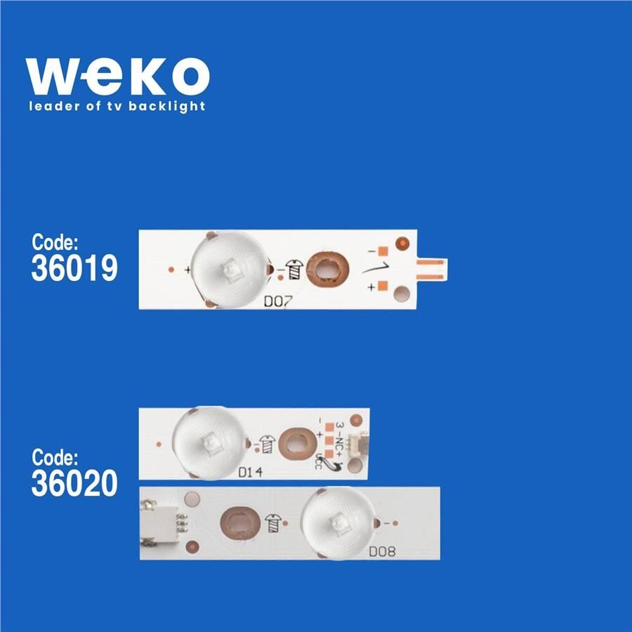 Wkset-5363 36019X7 36020X7 Gj-2K16-550-D714-V4 14 Adet Led Bar