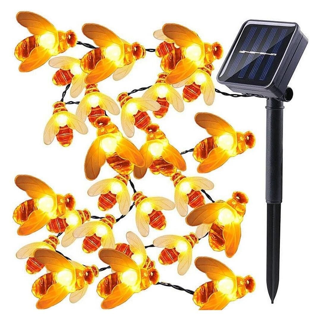 Powermaster PM-29075 Solar Arı Figürlü 5M Dekoratif LED Aydınlatma Animasyonlu Bahçe Lambası