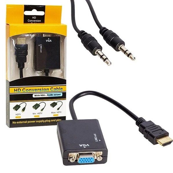 Powermaster PM-32015 HDMI To Vga + Audio Çevirici