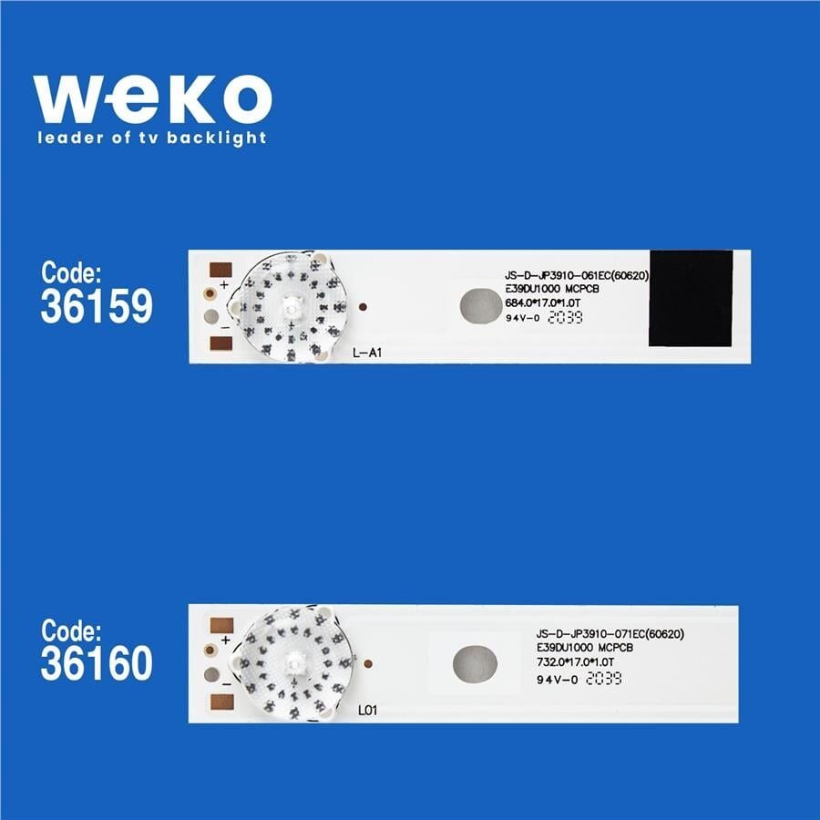 Wkset-5370 36159X1 36160X2 Js-D-Jp3920 3 Adet Led Bar