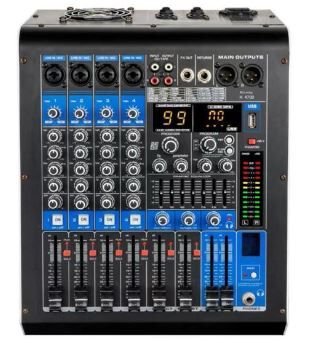 König KA-4700 4 Kanal 2X350 Watt USB/SD/BT Power Mixer