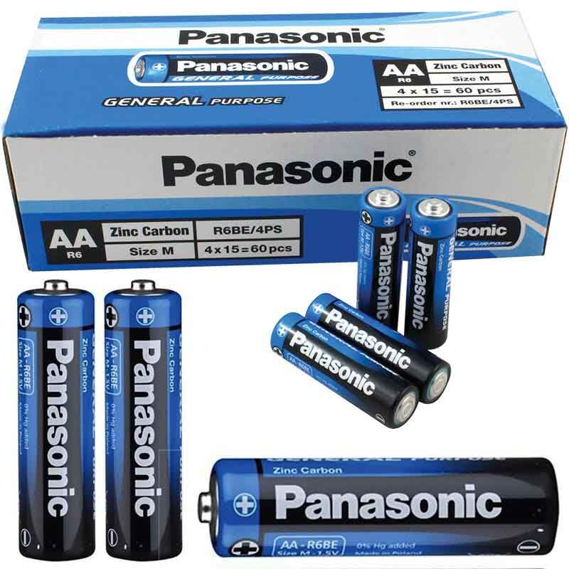 Panasonic Manganez 1.5 V AA Kalem Pil (60’lı Paket)