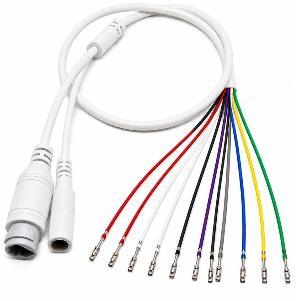 Novacom 9057 Soketli 11 Pin IP Kamera Montaj Ve Bağlantı Kablosu
