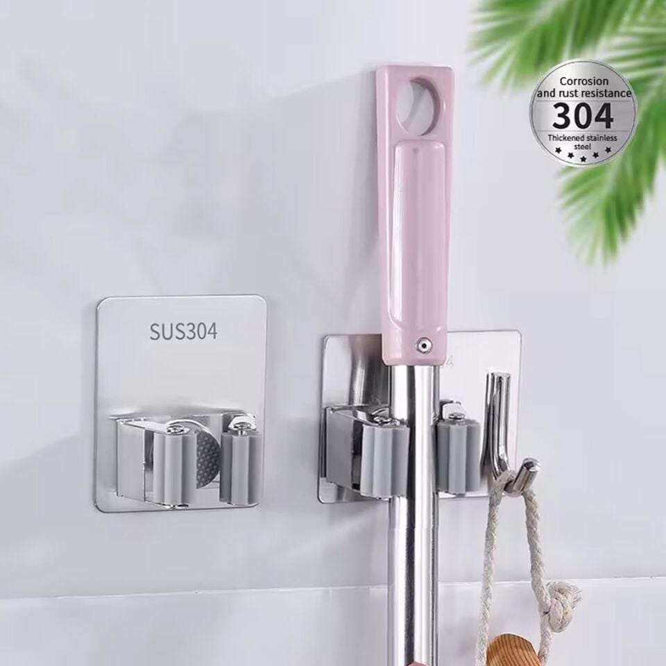 Sunup SN-26354 Kancalı Duvara Monte Süpürge-Paspas Tutucu
