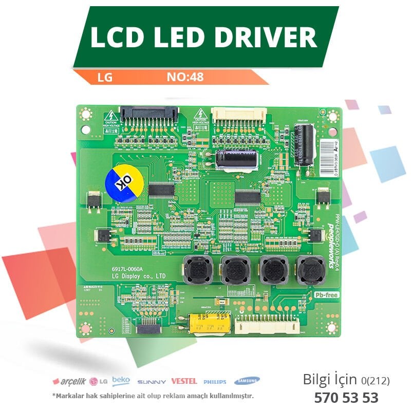 LG 6917L-0060A - PPW-LE47GD-O(A) REV0.4 - LC470EUN SD F1 - Lcd Led Driver