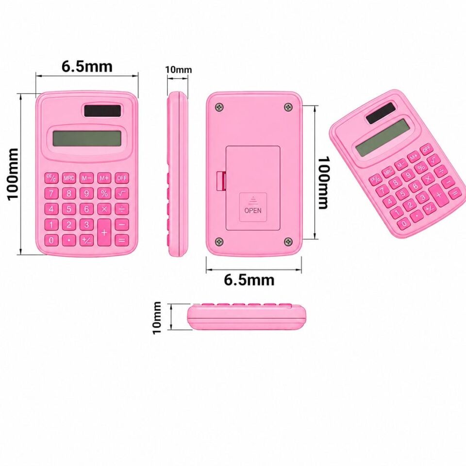 Powermaster PM-25421 Pembe Mini Hesap Makinesi
