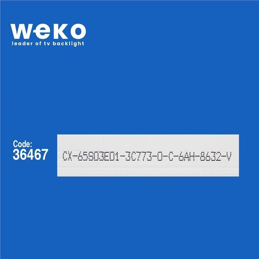 Wkset-5586 36467X16 650Tv02 V3  Cx-65S03E01-2B762-0-A-565-3854-V 16 Adet Led Bar
