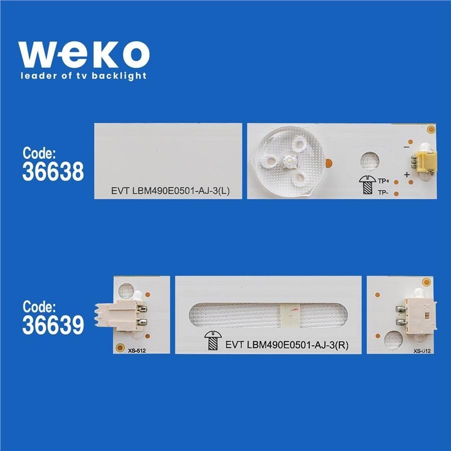 Wkset-5587 36638X6 36639X6 Lb-Pf3030-Gjfhd500611 12 Adet Led