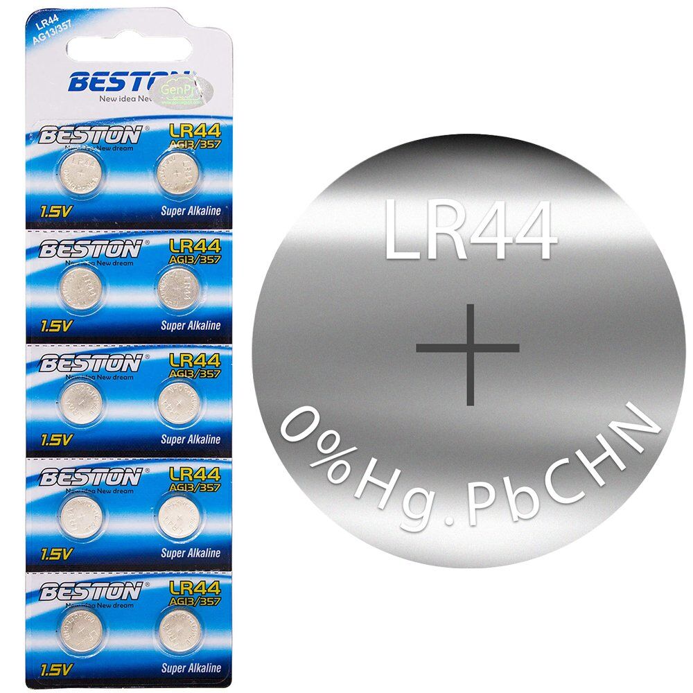 Beston Alkalin AG13/357 LR44 Düğme Pil (10'lu Paket)