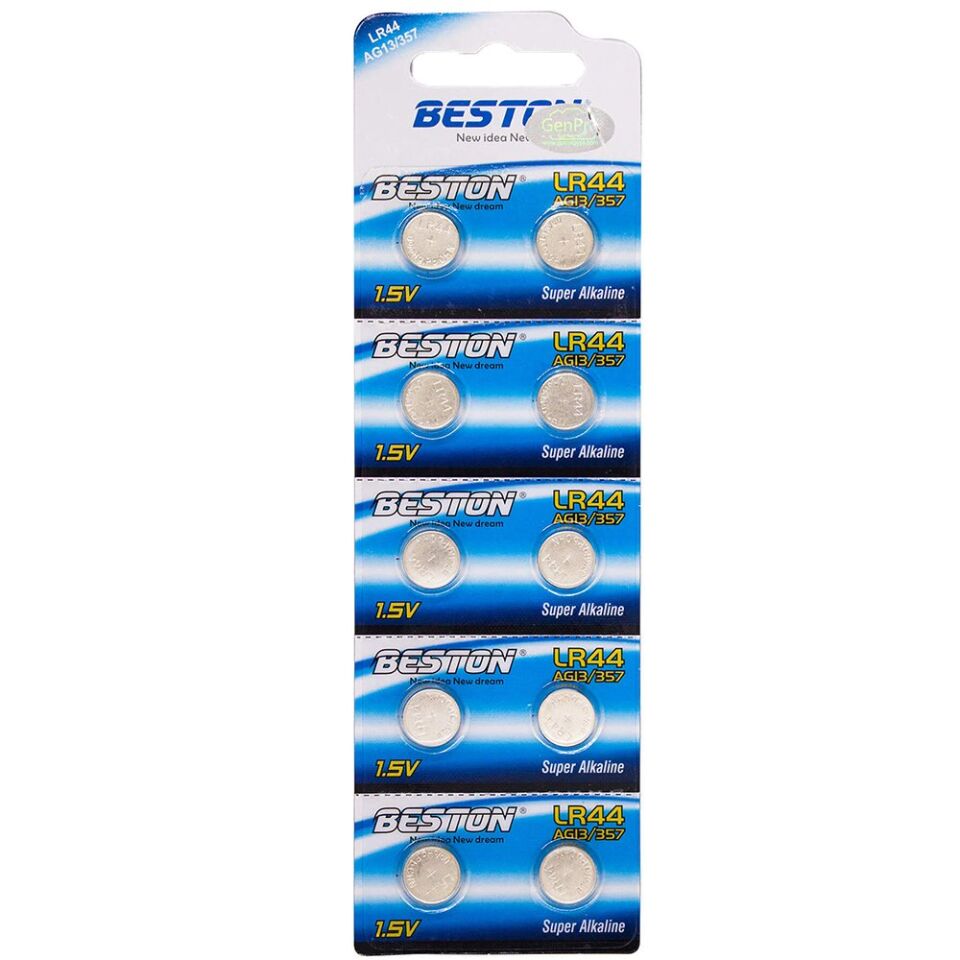 Beston Alkalin AG13/357 LR44 Düğme Pil (10'lu Paket)