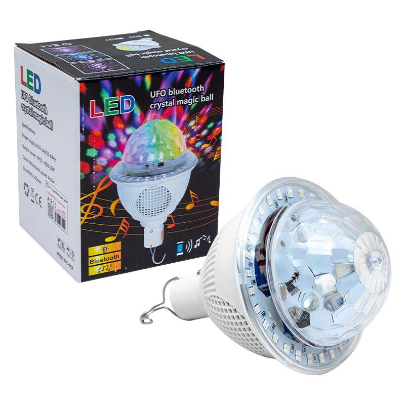 Powermaster PM-4191 Bluetooth Destekli Animasyonlu 10 Watt Şarjlı Ufo Tip Disko Topu