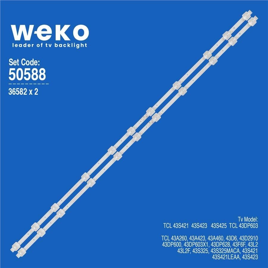 Wkset-5588 36582X2 Gıc43lb32_3030F2.1D|4C-Lb4311 2 Adet Led Bar