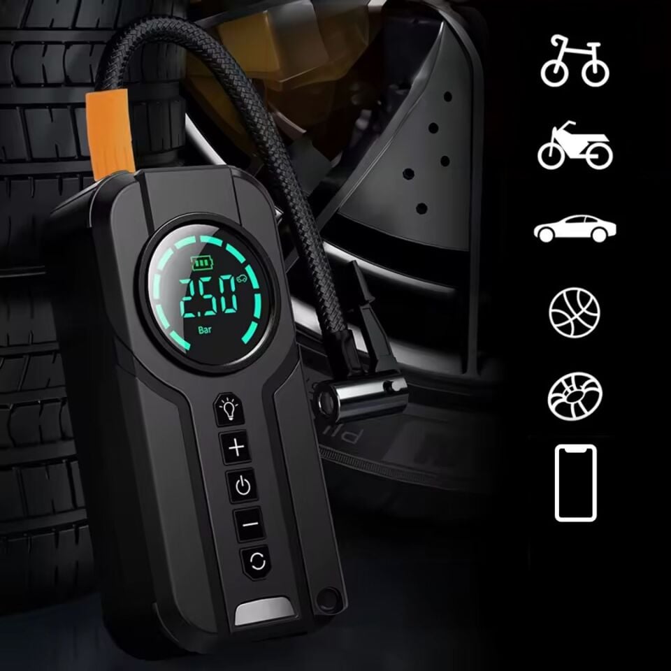 Buwei BW-29879 Powerbank Araç Akü Şarj Lastik Hava Kompresörü