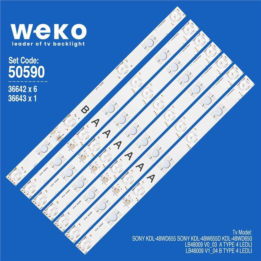 Wkset-5590 36642X6 36643X1 Lb48009  7 Adet Led Bar