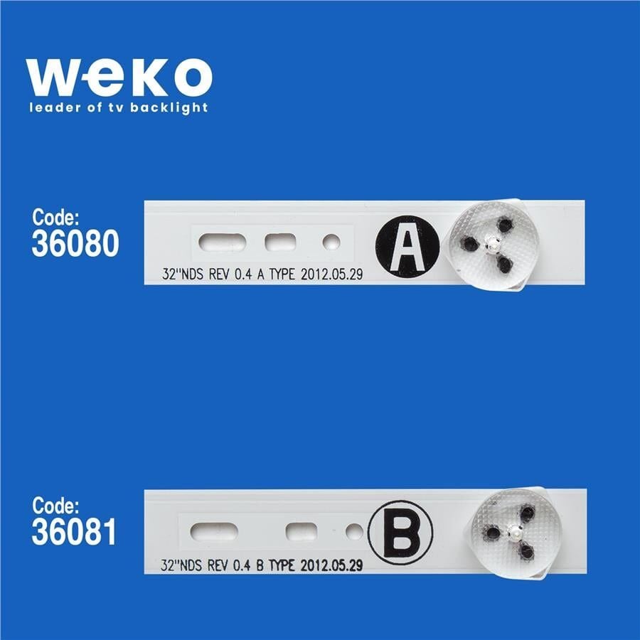 Wkset-5591 36080X2 36081X2 Samsung 2012Sony32 4 Adet Led Bar