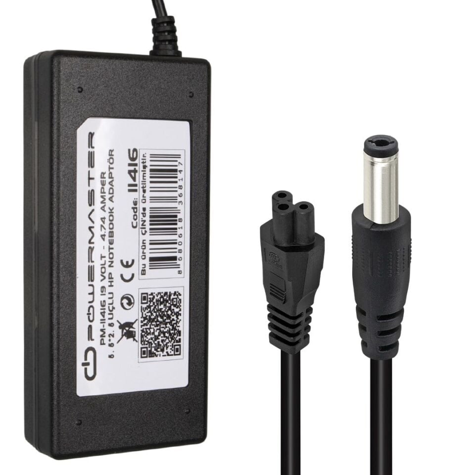 Powermaster PM-11416 19V 4.74A 90W HP Notebook Şarj Adaptörü