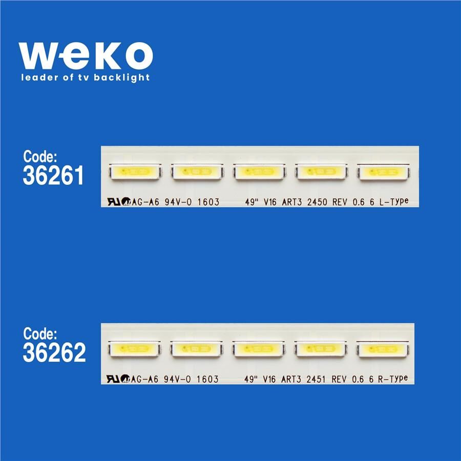 Wkset-5384 36261X1 36262X1 49 V16 Art3 2Adet Led Bar (63Led)
