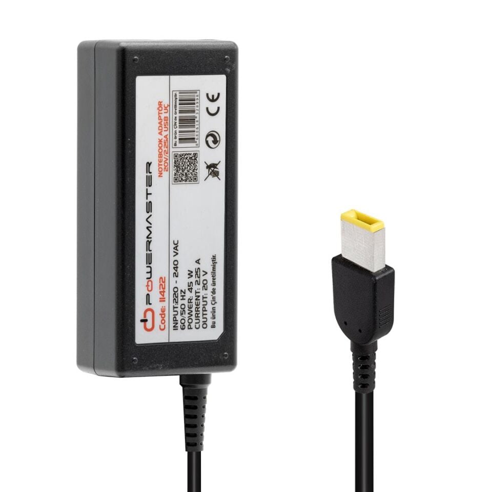 Powermaster PM-11422 20 Volt 2.25 Amper Notebook Adaptörü