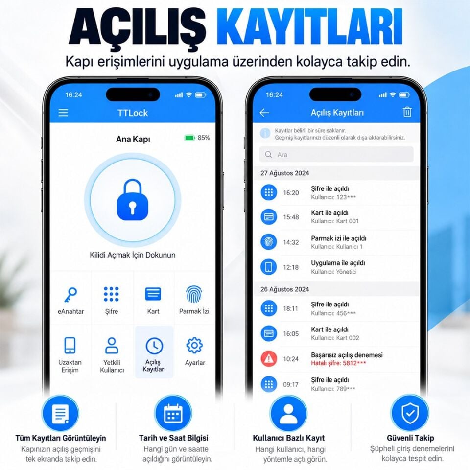 Novacom NC-SKV5QR-WP Kart Şifre Yüz Tanıma QR Kodlu Akıllı Geçiş Terminali