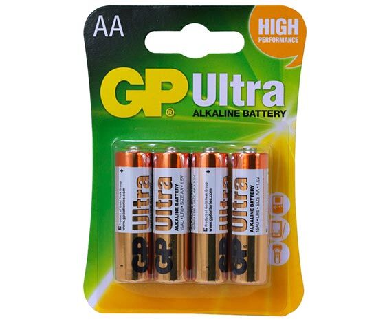 GP 15AU-2U4 Alkalin AA Kalem Pil (4'lü Paket)