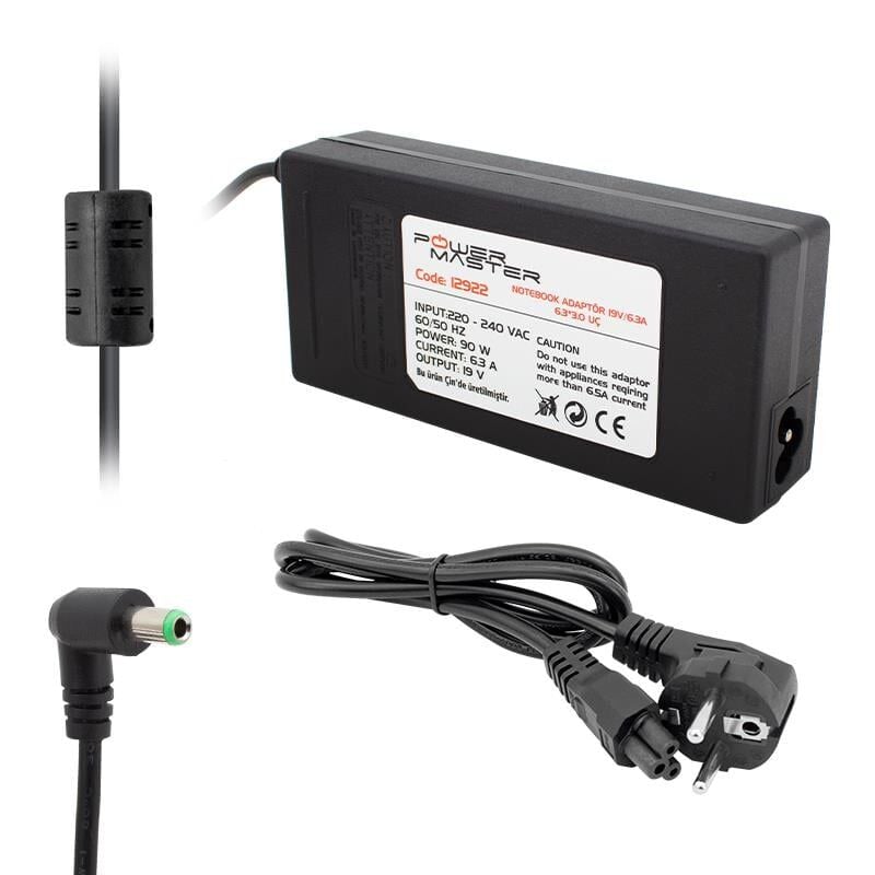 Powermaster PM-12922 19 Volt 6.3 Amper Notebook Adaptörü