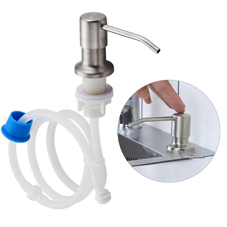 Sunup Lavabo Mutfak Tezgah Sıvı Detarjan Sabunluk Pompası Başlığı