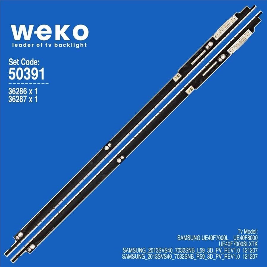 Wkset-5391 36286X1 36287X1 Samsung_2013Svs40_7032Snb 2 Adet Led Bar (59Led)