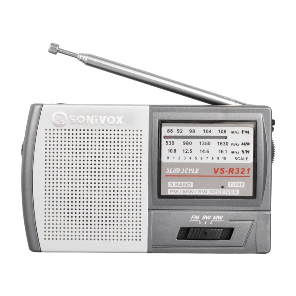 Sonivox VS-R321 Cep Tipi Gri Renk Analog Radyo