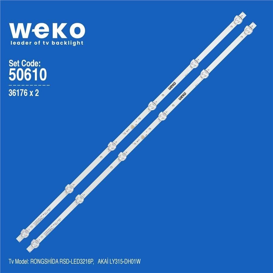 Wkset-5610 36176X2 Js-D-Ap3216-062Ec - Hl-24320A28-070  2 Adet Led Bar (3V6led59,5Cm)