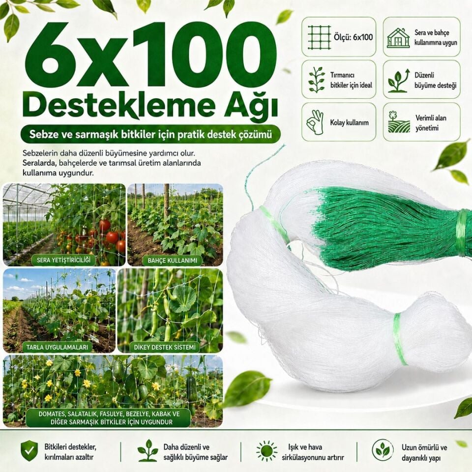 Sunup SN-38883 Bitki Tırmanma Ağı 6x100M