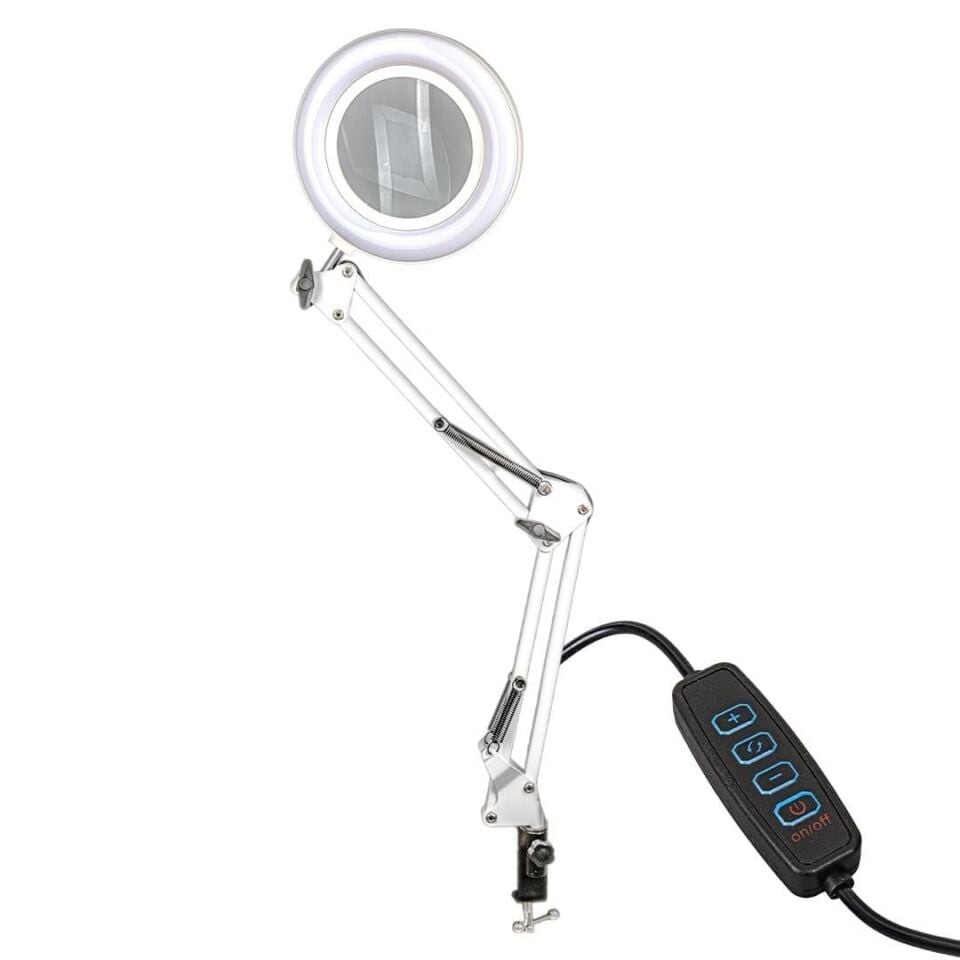 Powermaster PM-2059 3 Diopter MasaÜstü Ledli Akrobat Büyüteç