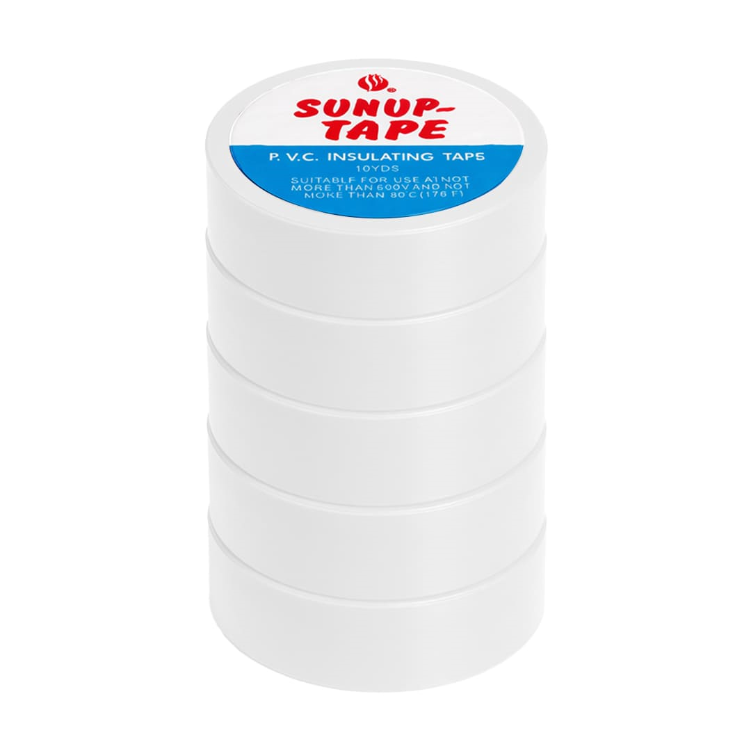 Sunup SN-27924 Beyaz 0.13X18mm İzole PVC Elektrik Yalıtım Bant