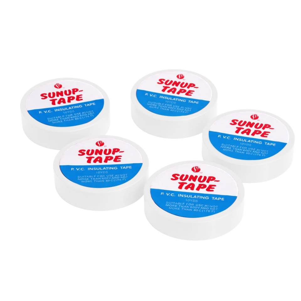 Sunup SN-27924 Beyaz 0.13X18mm İzole PVC Elektrik Yalıtım Bant