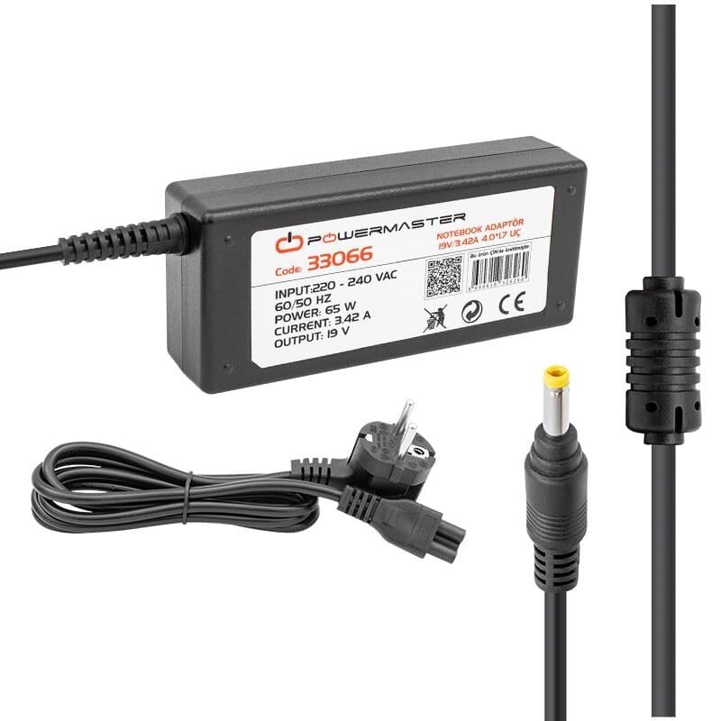 Powermaster PM-33066 19 Volt 3.42 Amper Notebook Adaptörü