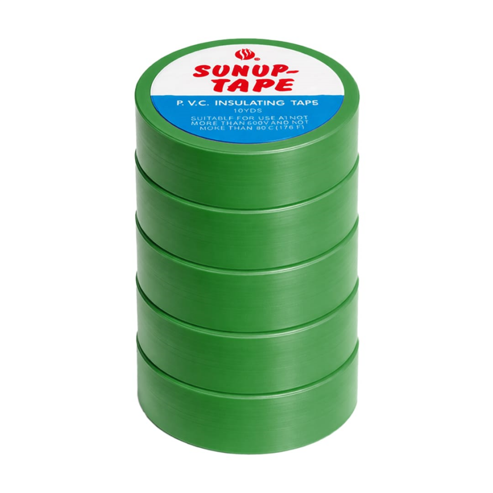 Sunup SN-27923 Yeşil 0.13X18mm İzole PVC Elektrik Yalıtım Bant