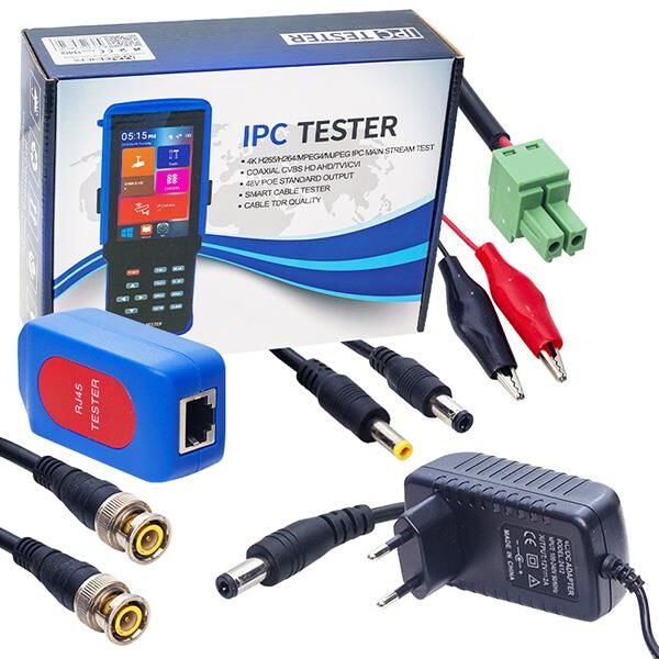 Magbox IP-AHD-Analog CCTV 4.3” Dokunmatik Ekran 48V Poe Kamera Test Cihazı