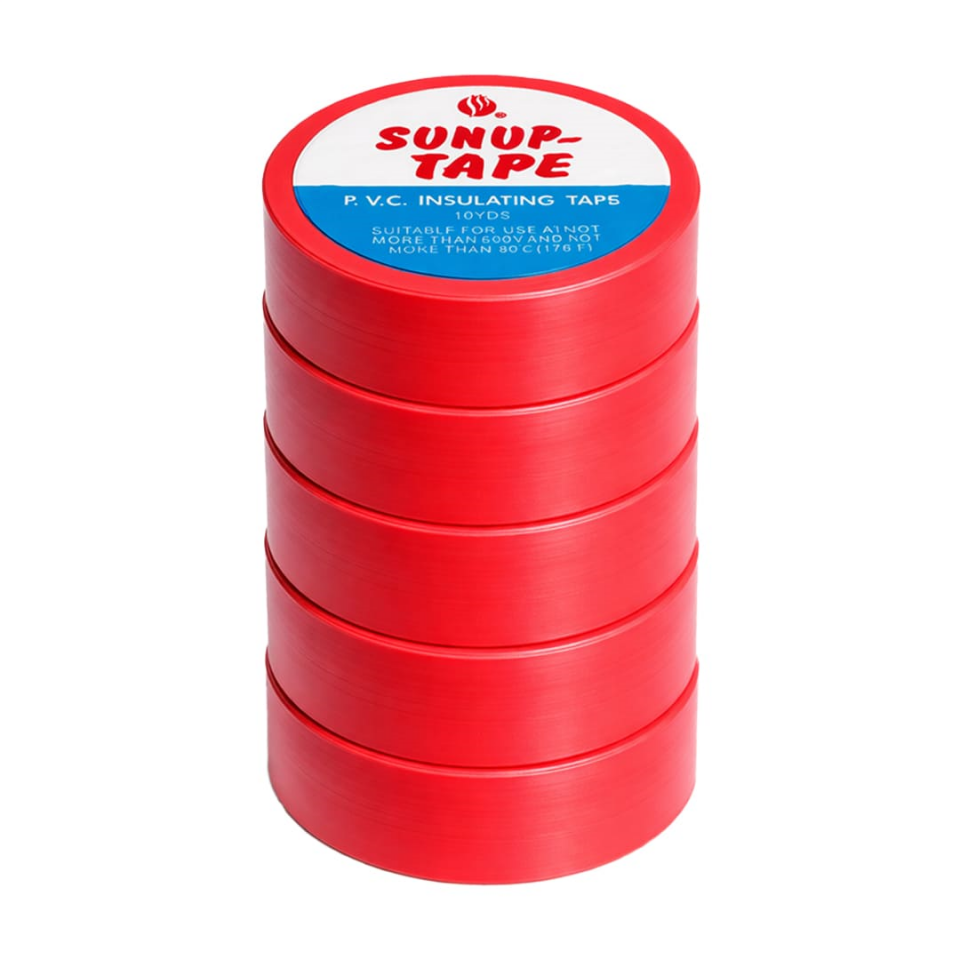 Sunup SN-27920 Kırmızı 0.13X18mm İzole PVC Elektrik Yalıtım Bant