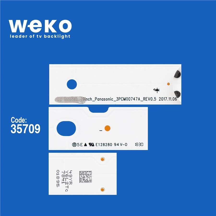 Wkset-5615 35709X9 Lg Innotek 49Inch_Panasonic_3Pcm00747a_Rev0.5  9 Adet Led Bar