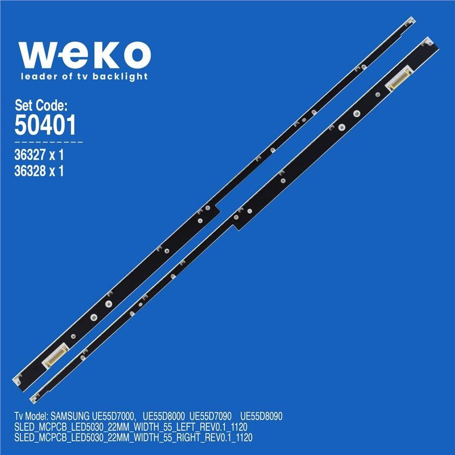 Wkset-5401 36327X1 36328X1 Sled_Mcpcb_Led5030_22Mm_Wıdth_55 2 Adet Led Bar (96 Ledli)