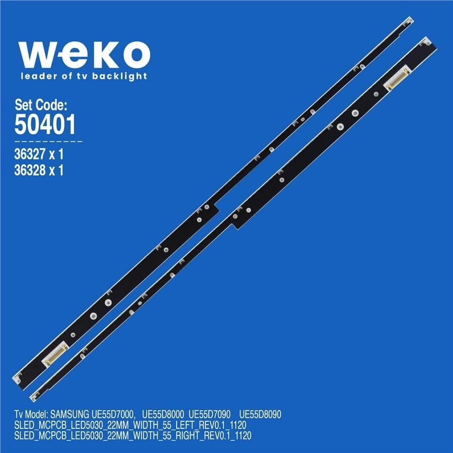 Wkset-5401 36327X1 36328X1 Sled_Mcpcb_Led5030_22Mm_Wıdth_55 2 Adet Led Bar (96 Ledli)