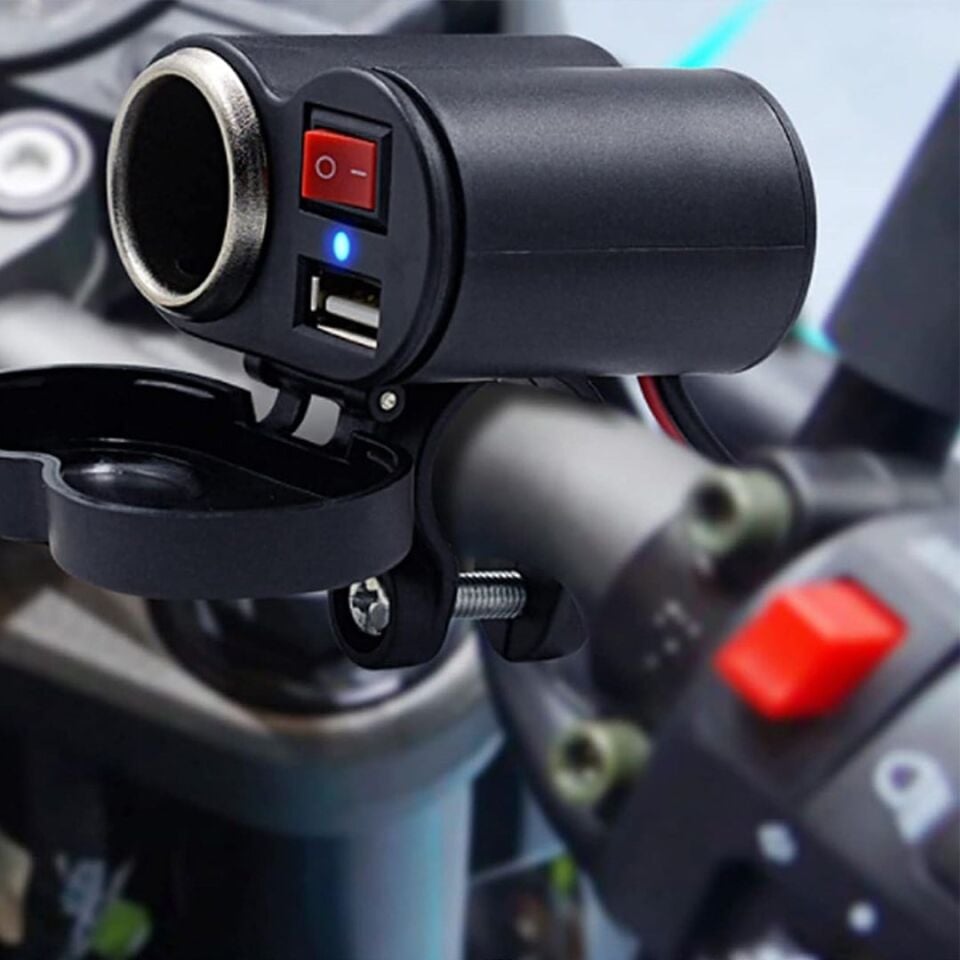 Sunup SN-20493 Motosiklet Çakmaklık USB Şarj Soketi
