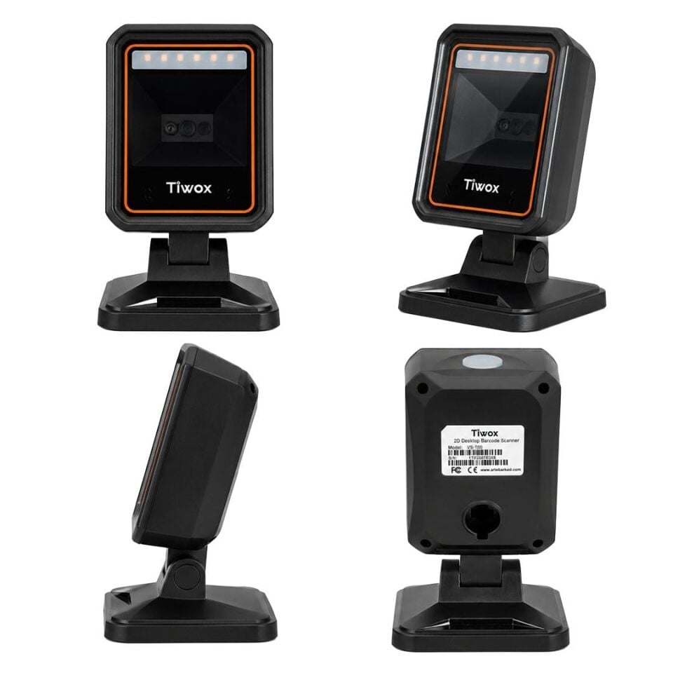Tiwox VS-170 2D Karekod Kablolu USB Masaüstü Barkod Okuyucu