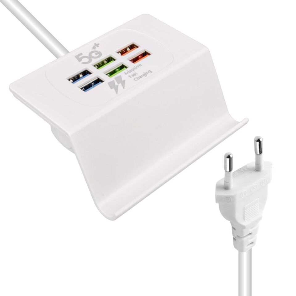 Powermaster PM-21193 6 USB'li 3.1A Akıllı Şarj Standı