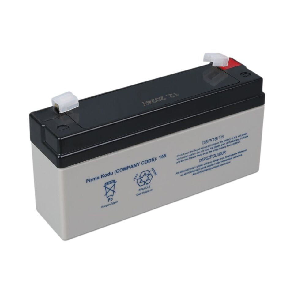 Yokohama YH-63.2 6 Volt - 3.2 Amper Akü (125x33x60 mm)