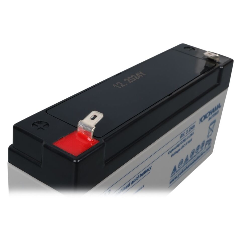 Yokohama YH-63.2 6 Volt - 3.2 Amper Akü (125x33x60 mm)