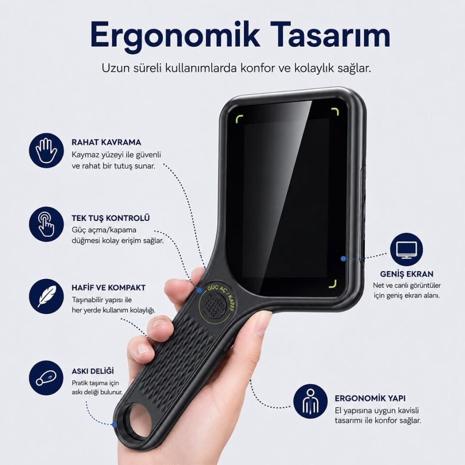 Powermaster PM-29314 3.0'' IPS Ekranlı El Tipi Dijital Mikroskop