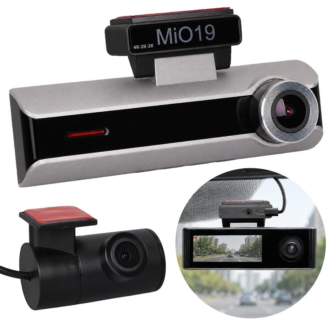 Mio MİO19 3.2'' 4K-2K-2K Gece Görüşlü 3 Kanallı Araç Kamerası